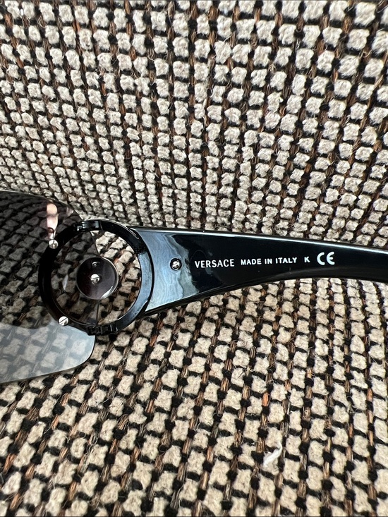 Versace Oversized Sunglasses in Gray Gradient 4116 B main image 4